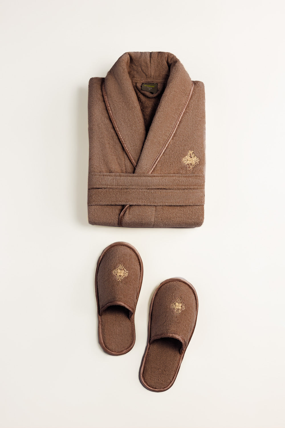 Mocha Brown Velour Bathrobe