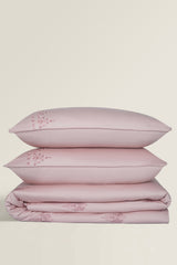 Morganite T-400 Embroidered Quilt Cover Set