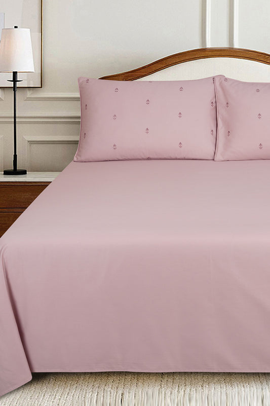 Morganite T-400 Embroidered Bed Sheet Set