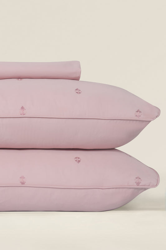 Morganite T-400 Embroidered Bed Sheet Set