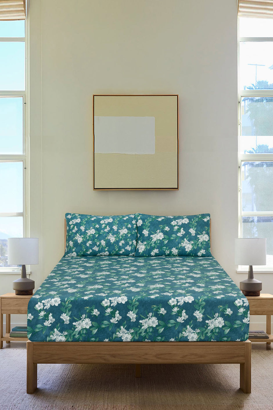 Morning Bloom T-150 Fitted Sheet Set