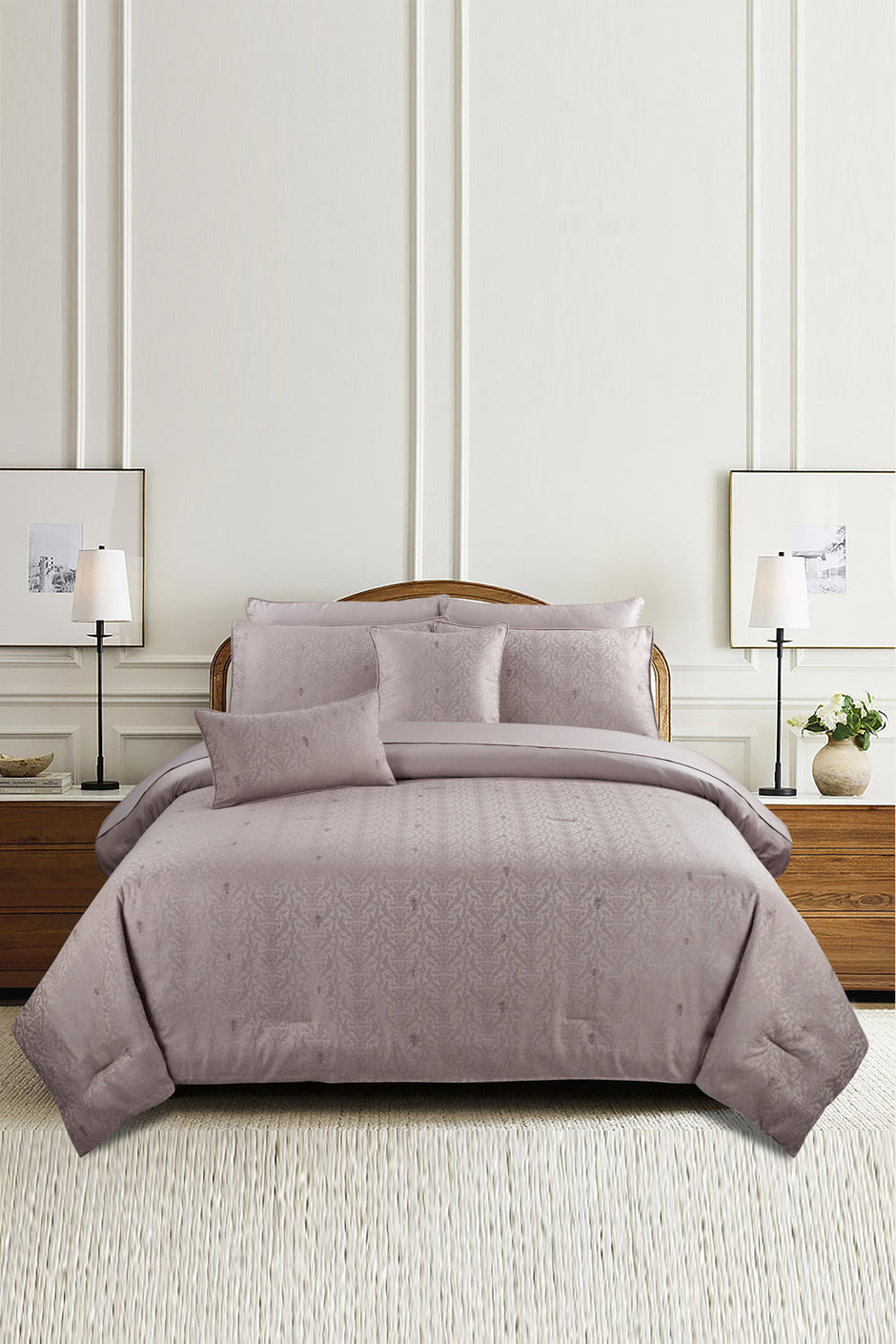 Mushroom Jacquard Comforter Set