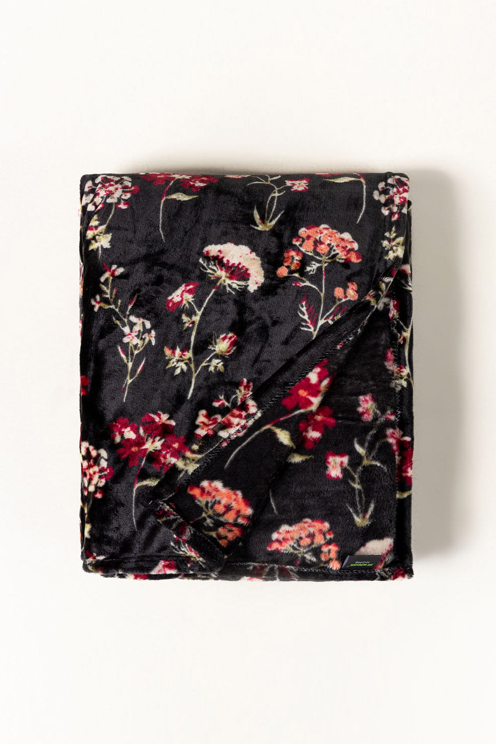 AW25-Night flora Single Ply Fleece Throw