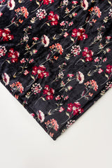 AW25-Night flora Single Ply Fleece Throw