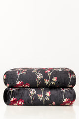 AW25-Night flora Single Ply Fleece Throw