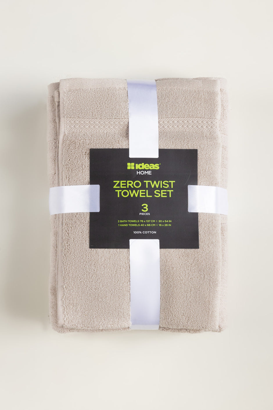 Oat 3pc Zero Twist Towel Set