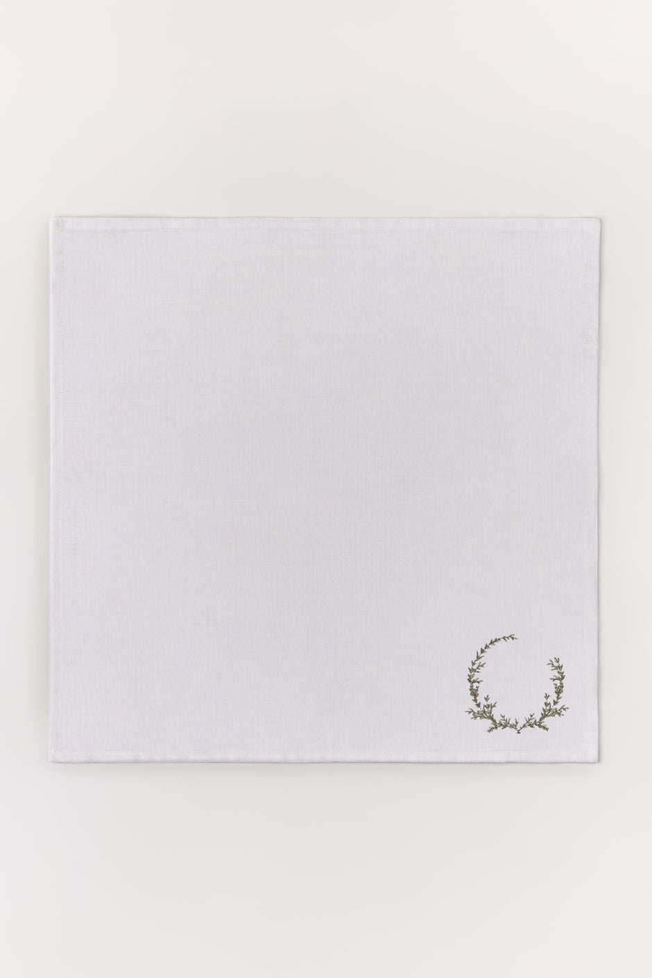 Olive 2 Pcs Embroidered Napkin Set