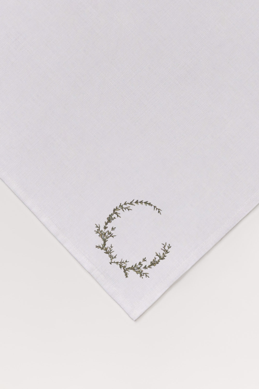 Olive 2 Pcs Embroidered Napkin Set