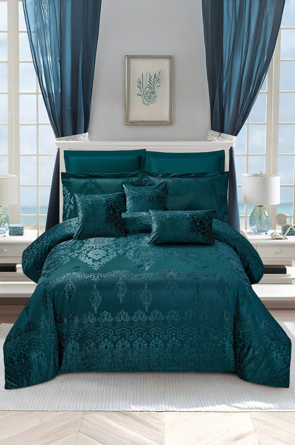 Olivine Chenille Comforter Set