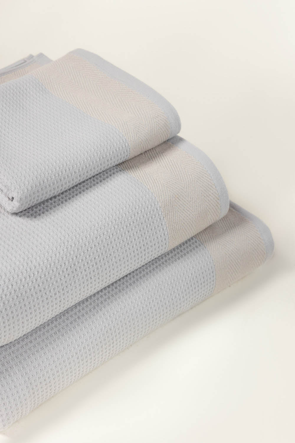 Oyster Grey Waffle Towel