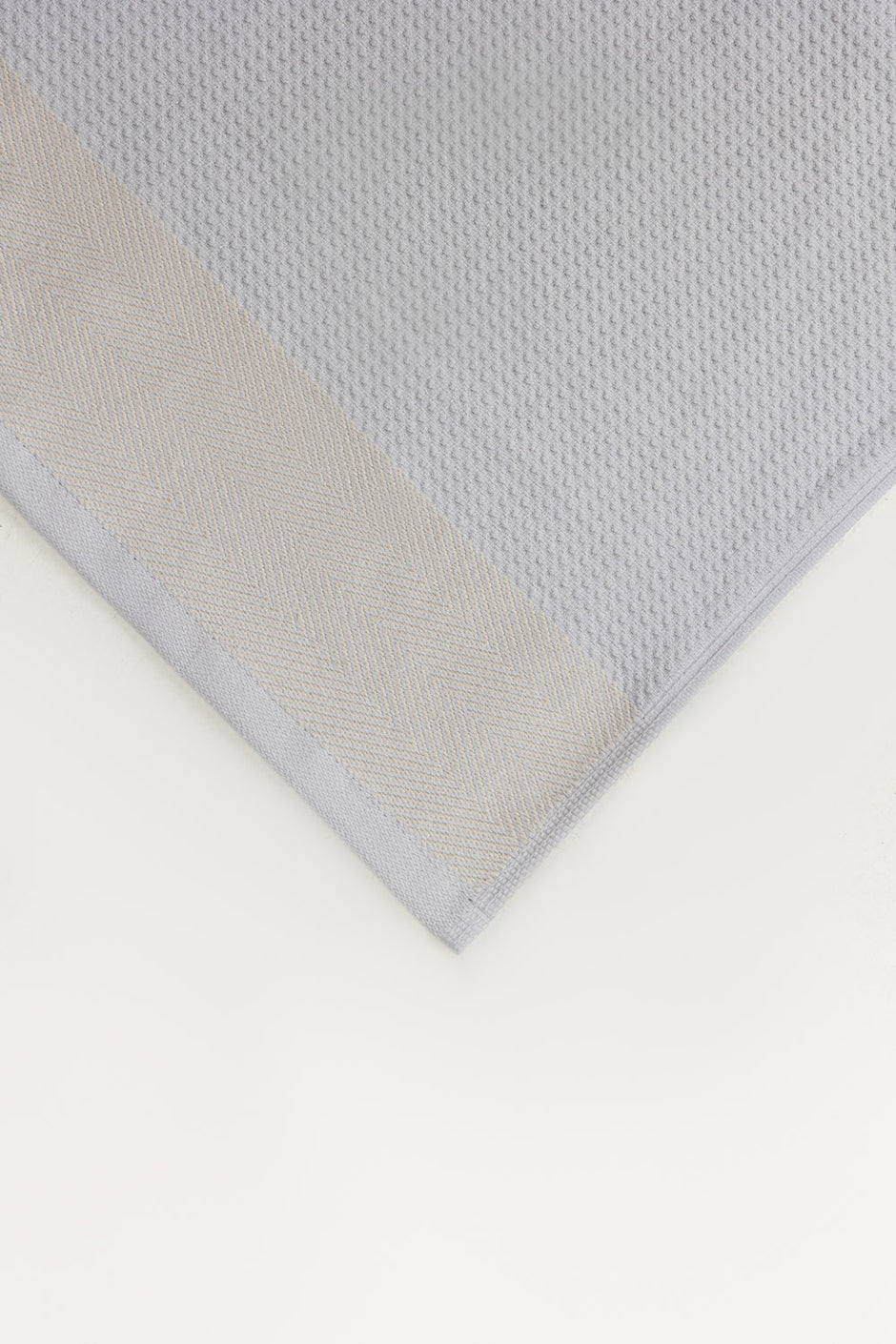 Oyster Grey Waffle Towel