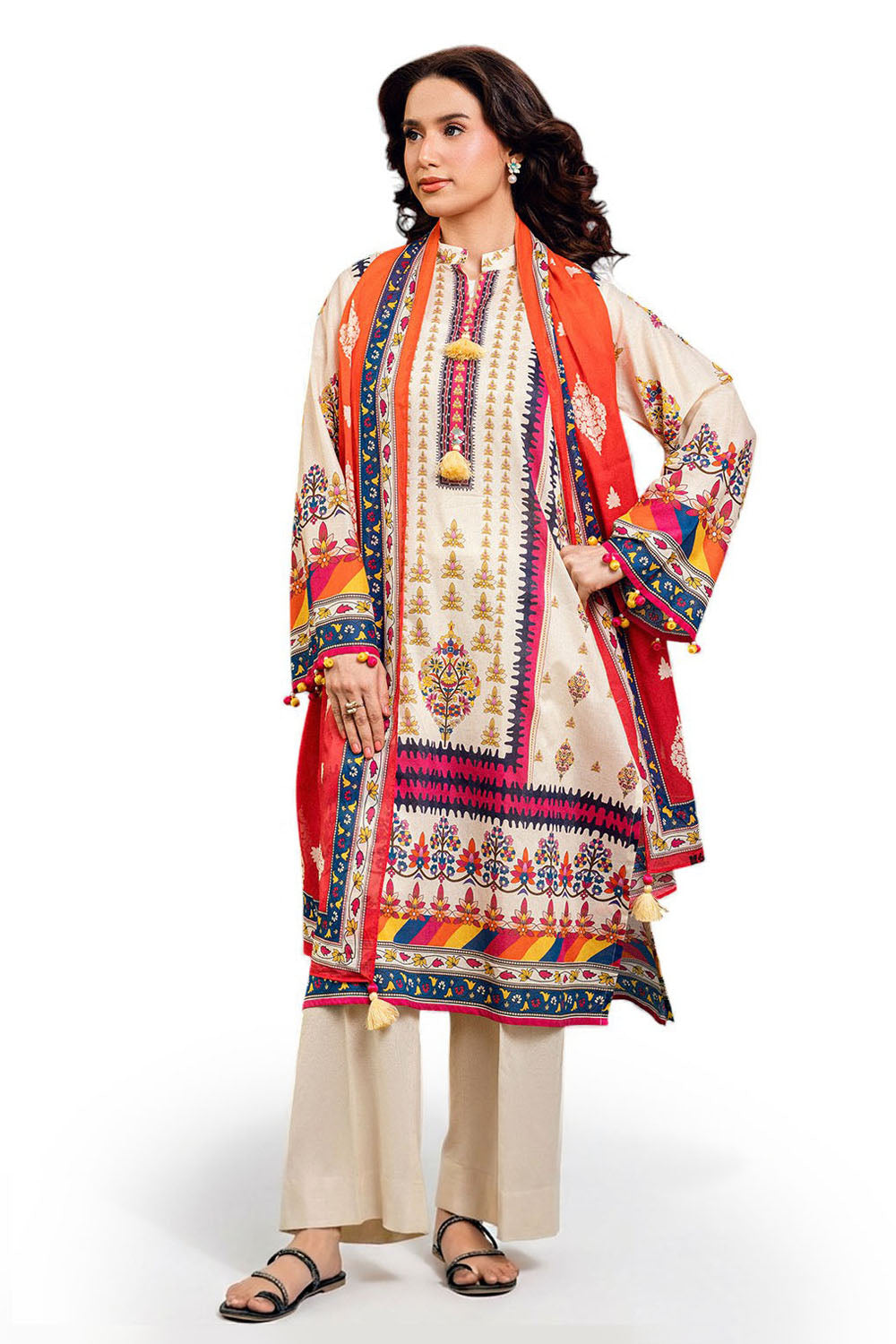 3 PIece Printed Lawn Suit