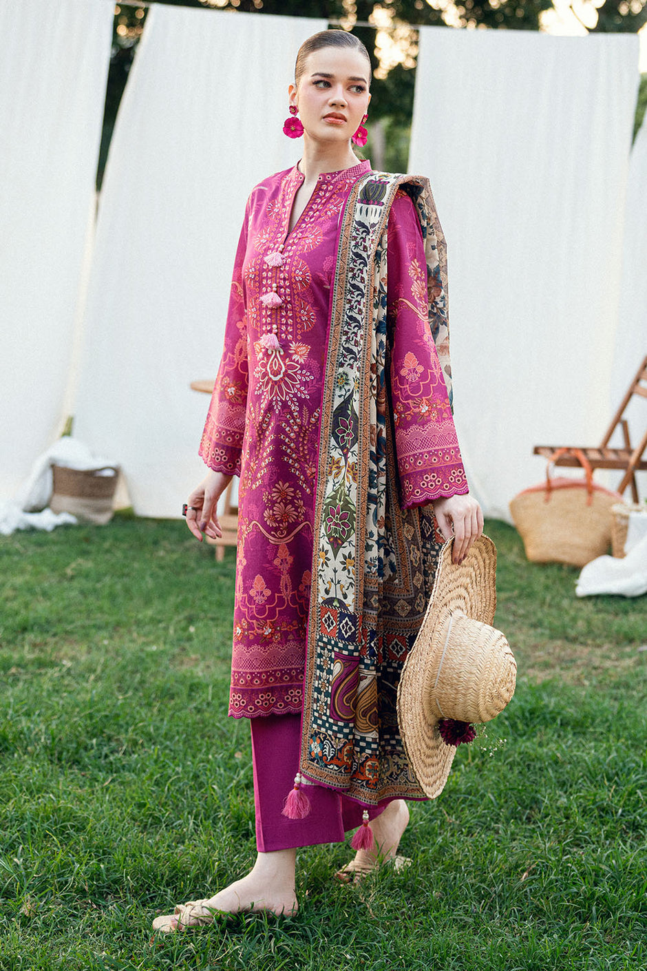 3 PIece Printed Lawn Suit