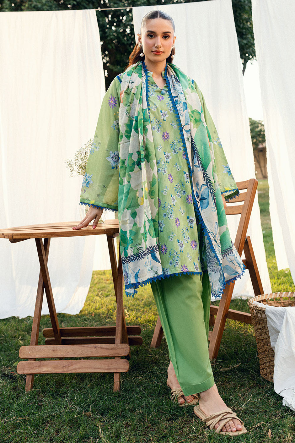 3 PIece Printed Lawn Suit