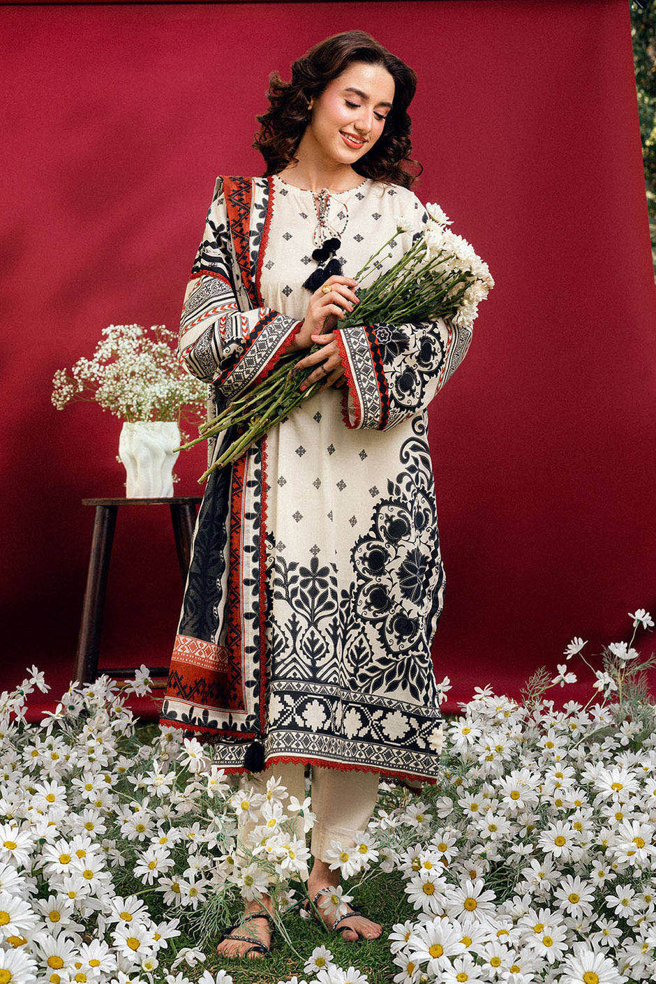 3 PIece Printed Lawn Suit