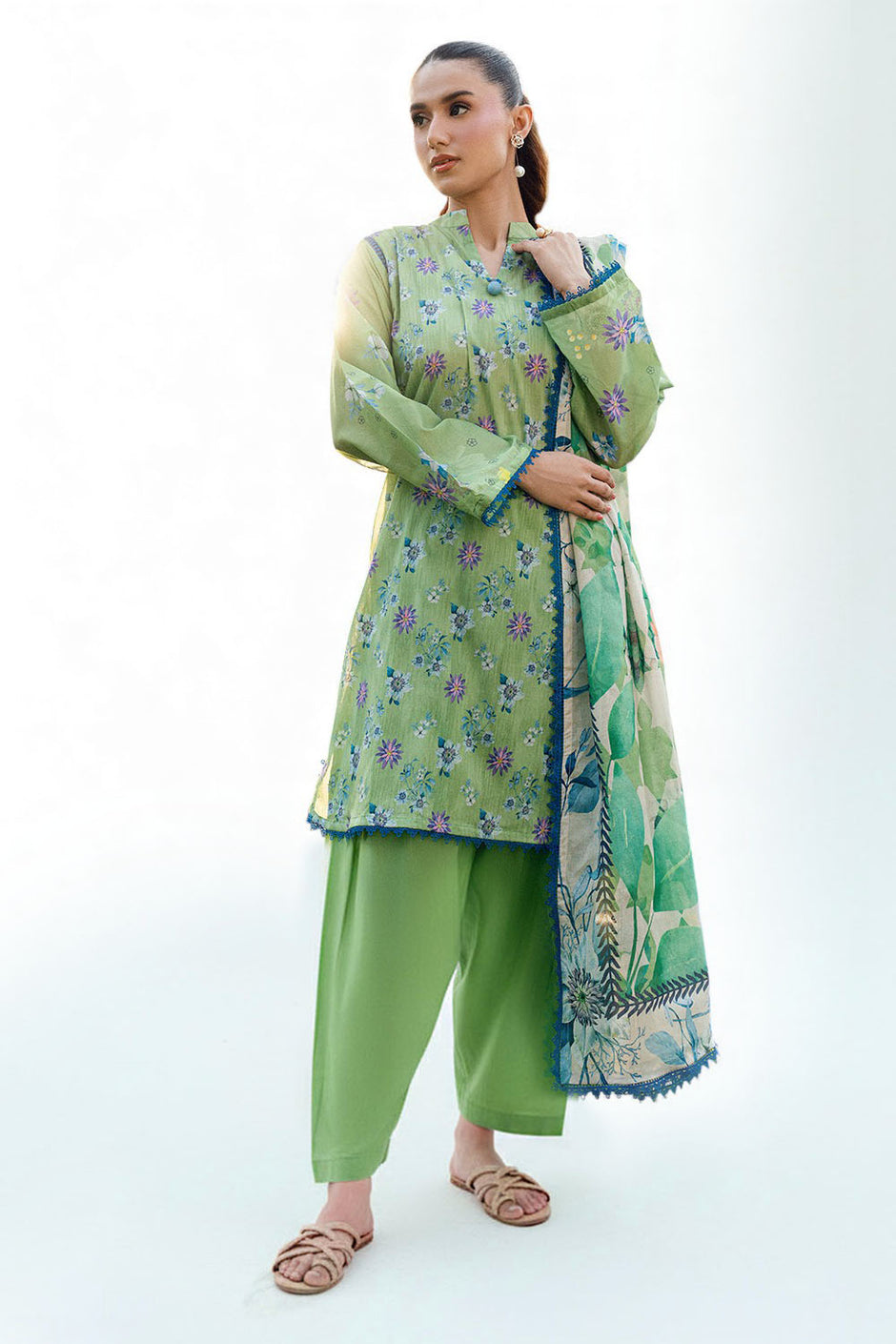 3 PIece Printed Lawn Suit