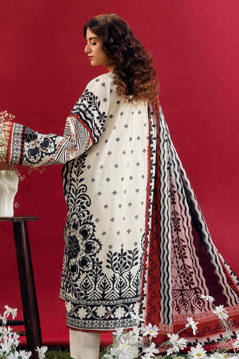 3 PIece Printed Lawn Suit