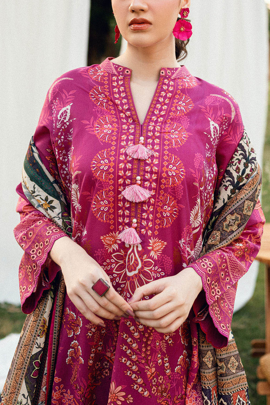 3 PIece Printed Lawn Suit