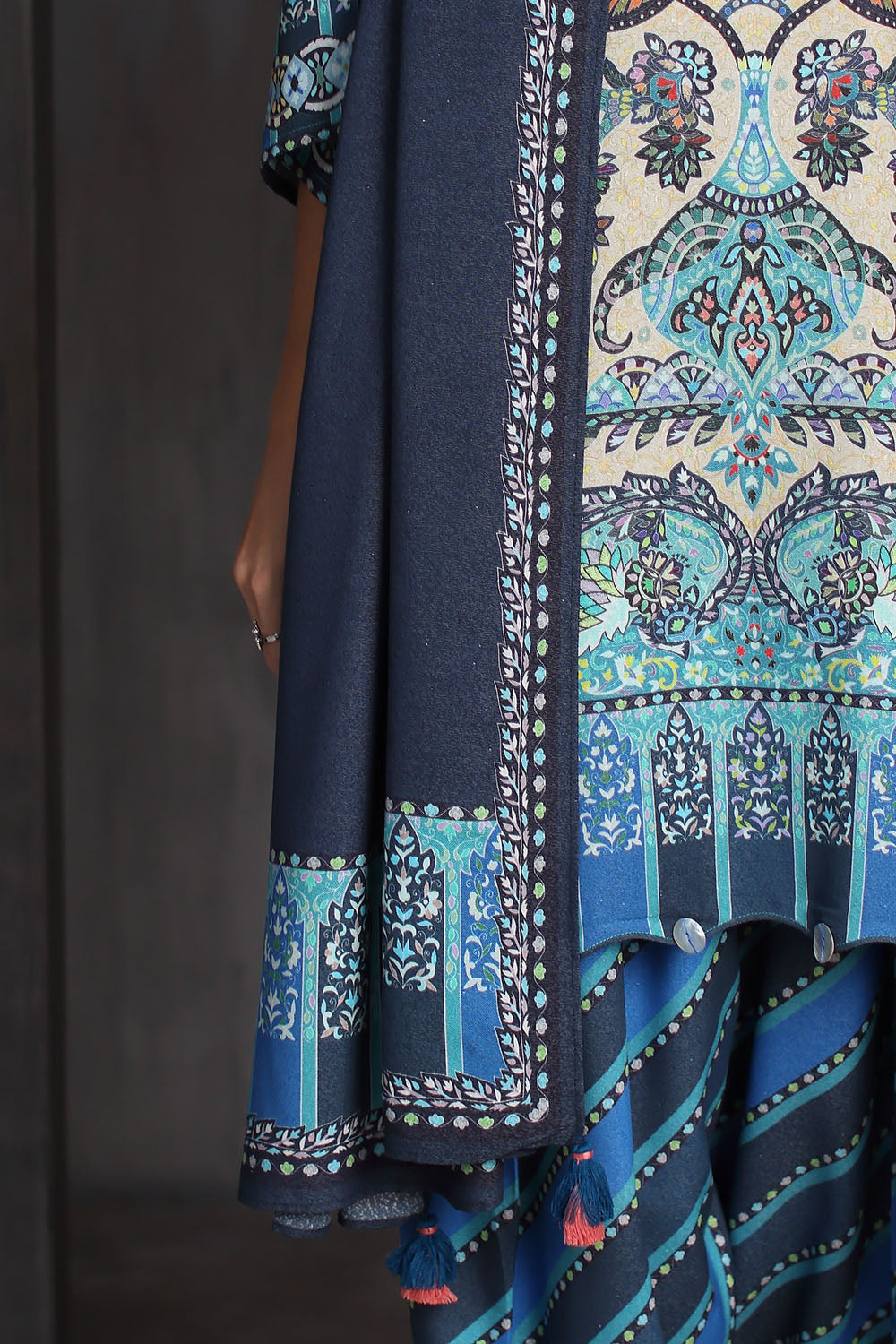 3 Piece Printed Karandi Suit with Printed Karandi Dupatta