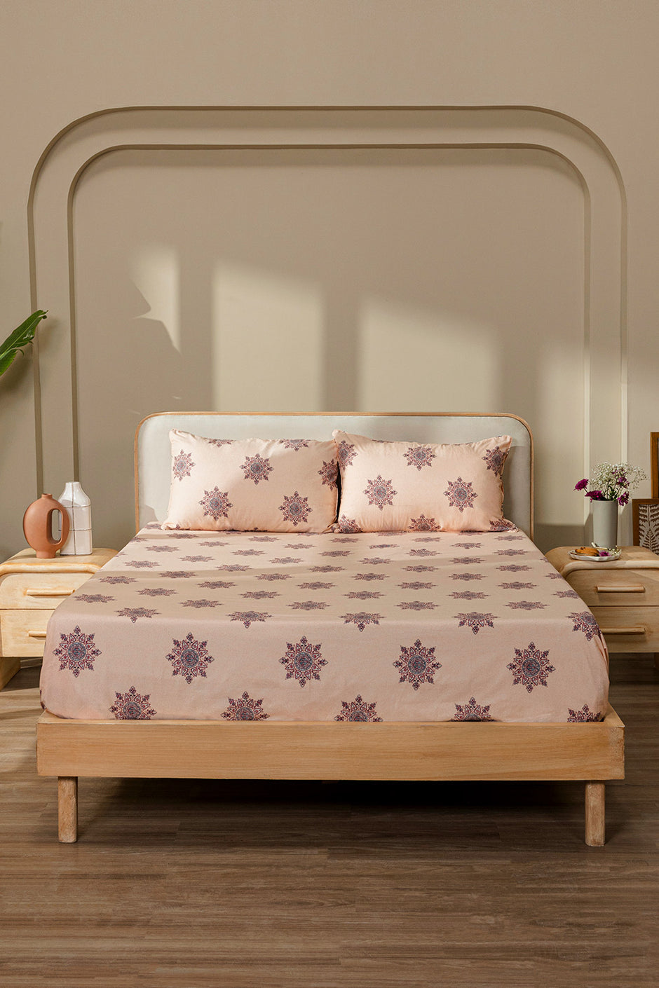 Paisley Blush T-150 Bed Sheet Set