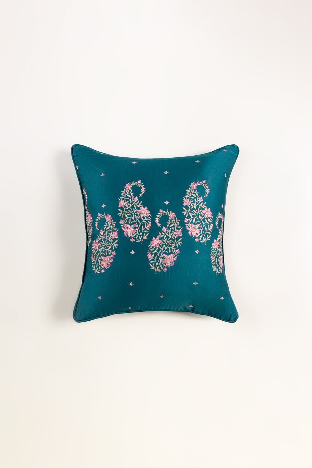 Paisley Embroidered Cushion Cover