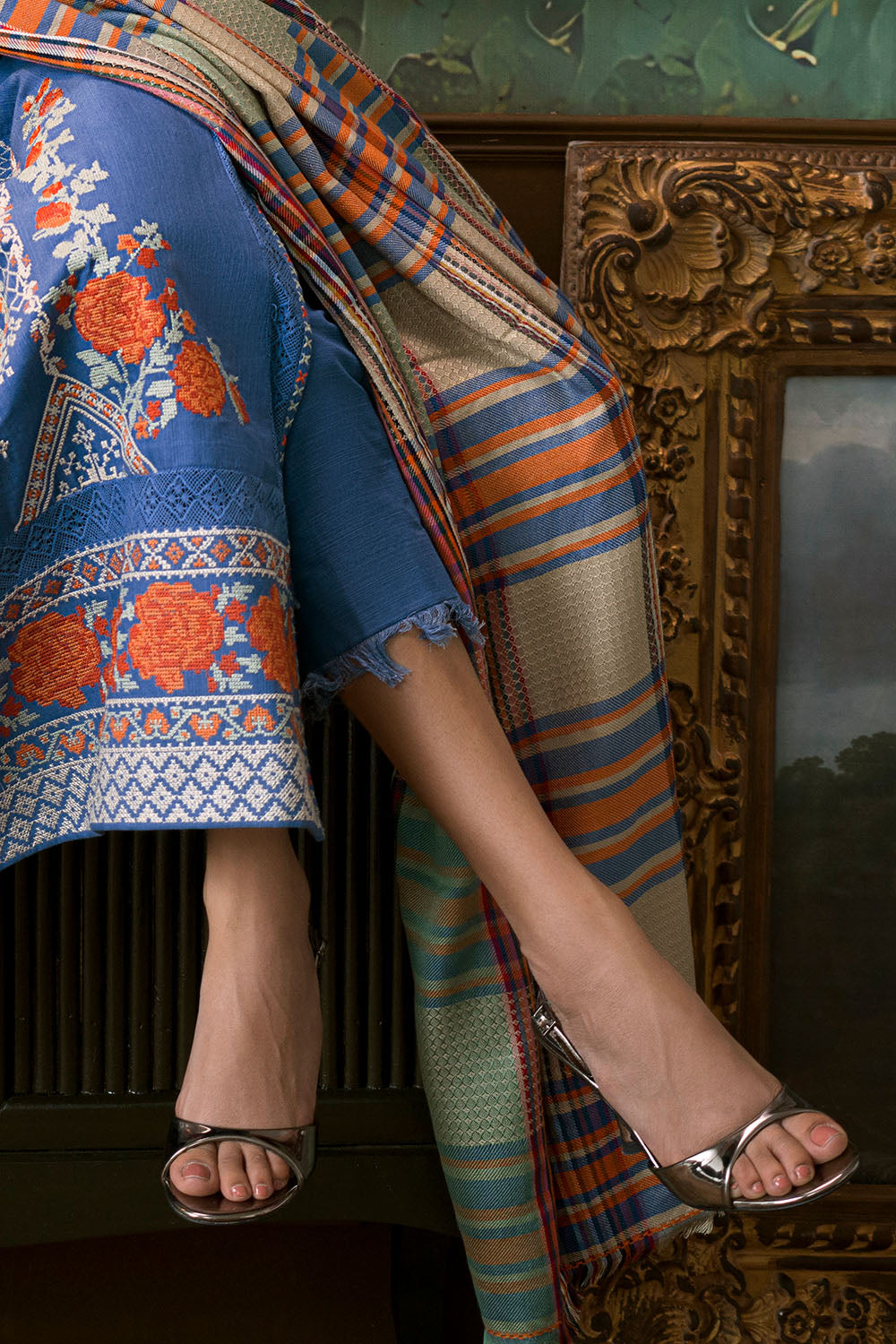 3 Piece Embroidered Suit