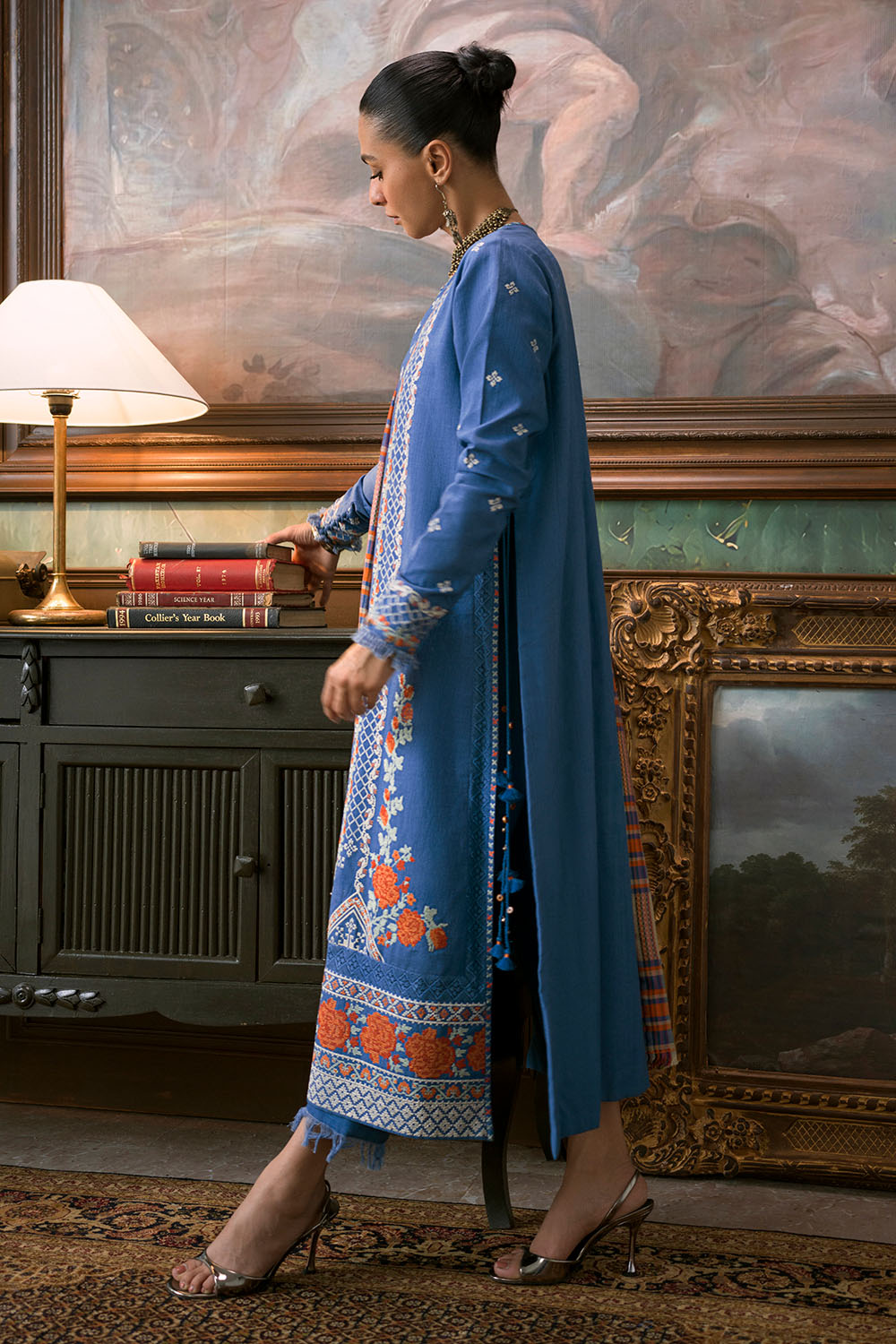 3 Piece Embroidered Suit