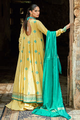 3 Piece Pashmina Suit with Embroidered Khaddar Shirt and Dyed Trouser AP-52018