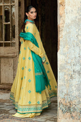 3 Piece Pashmina Suit with Embroidered Khaddar Shirt and Dyed Trouser AP-52018
