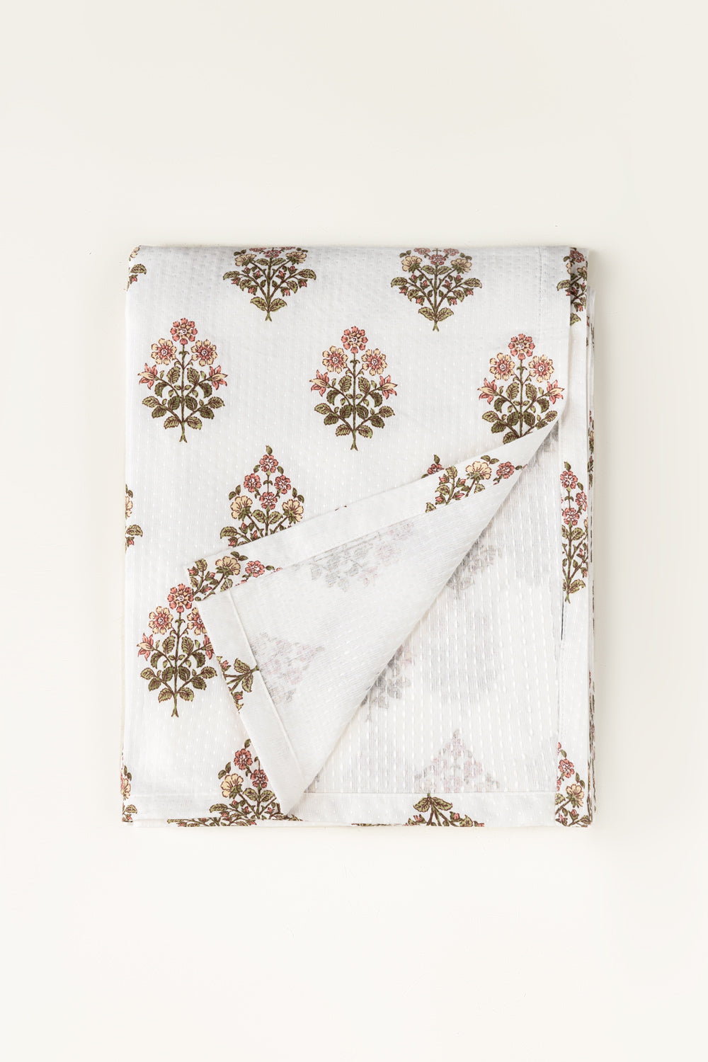 Pastel Bloom Matelasse Throw