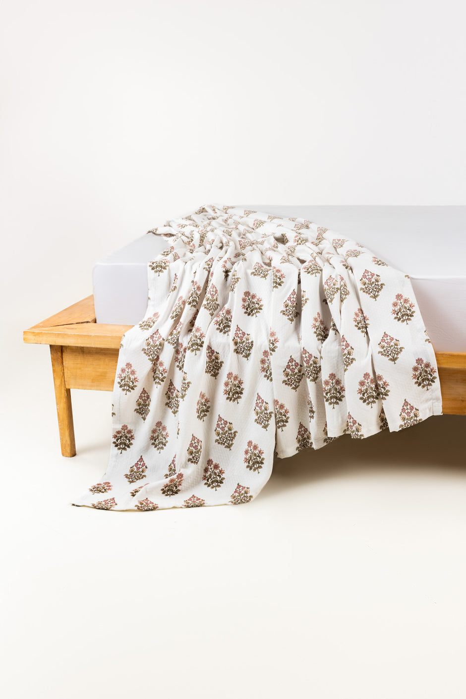 Pastel Bloom Matelasse Throw