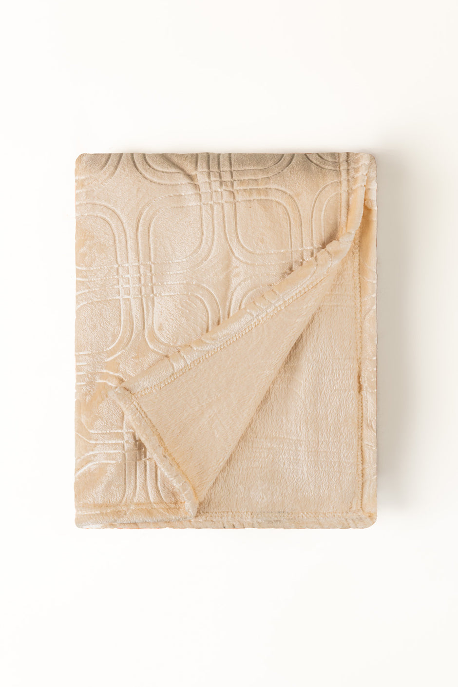 AW25-Pearled Ivory Embossed Single Ply Fleece