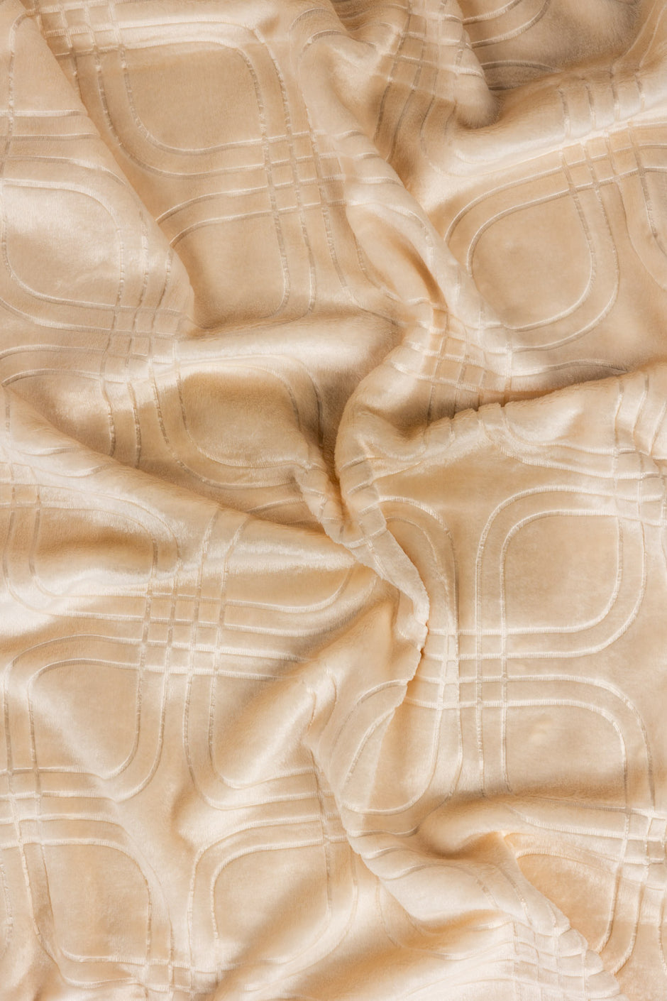 AW25-Pearled Ivory Embossed Single Ply Fleece