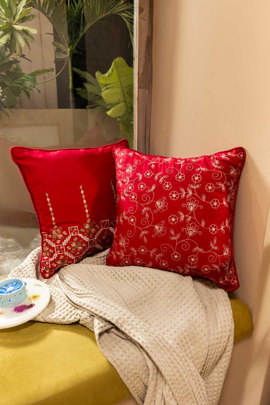 Phulkari Embroidered Cushion Cover 25