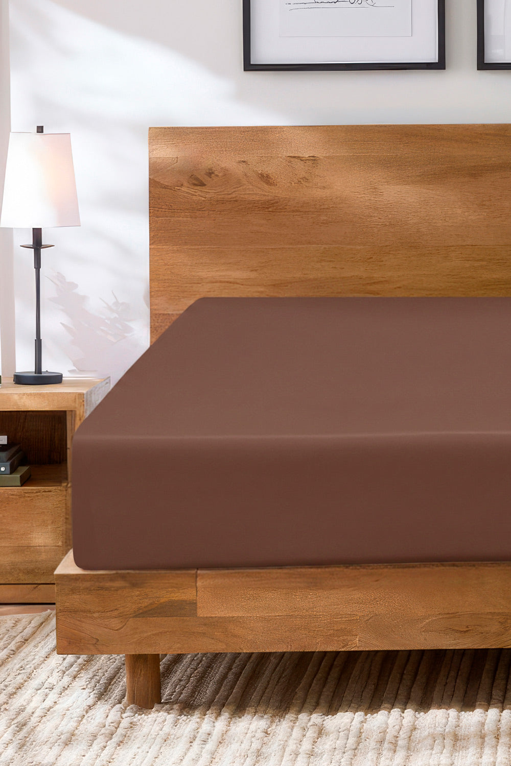 Pine Cone Water Repellent Jersey Fitted Sheet
