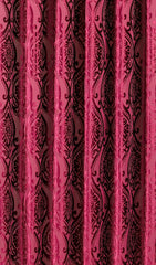 Pink Bud Chenille Curtain