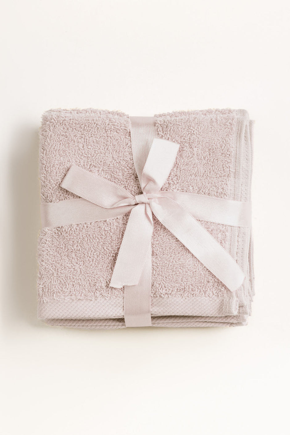 Pink Dust 4 Pcs Combed Face Towel Set