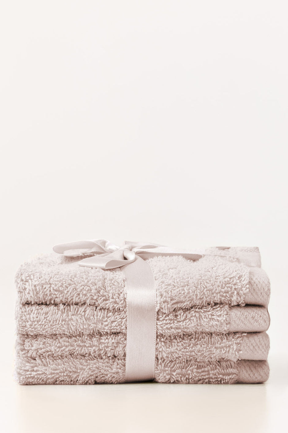 Pink Dust 4 Pcs Combed Face Towel Set