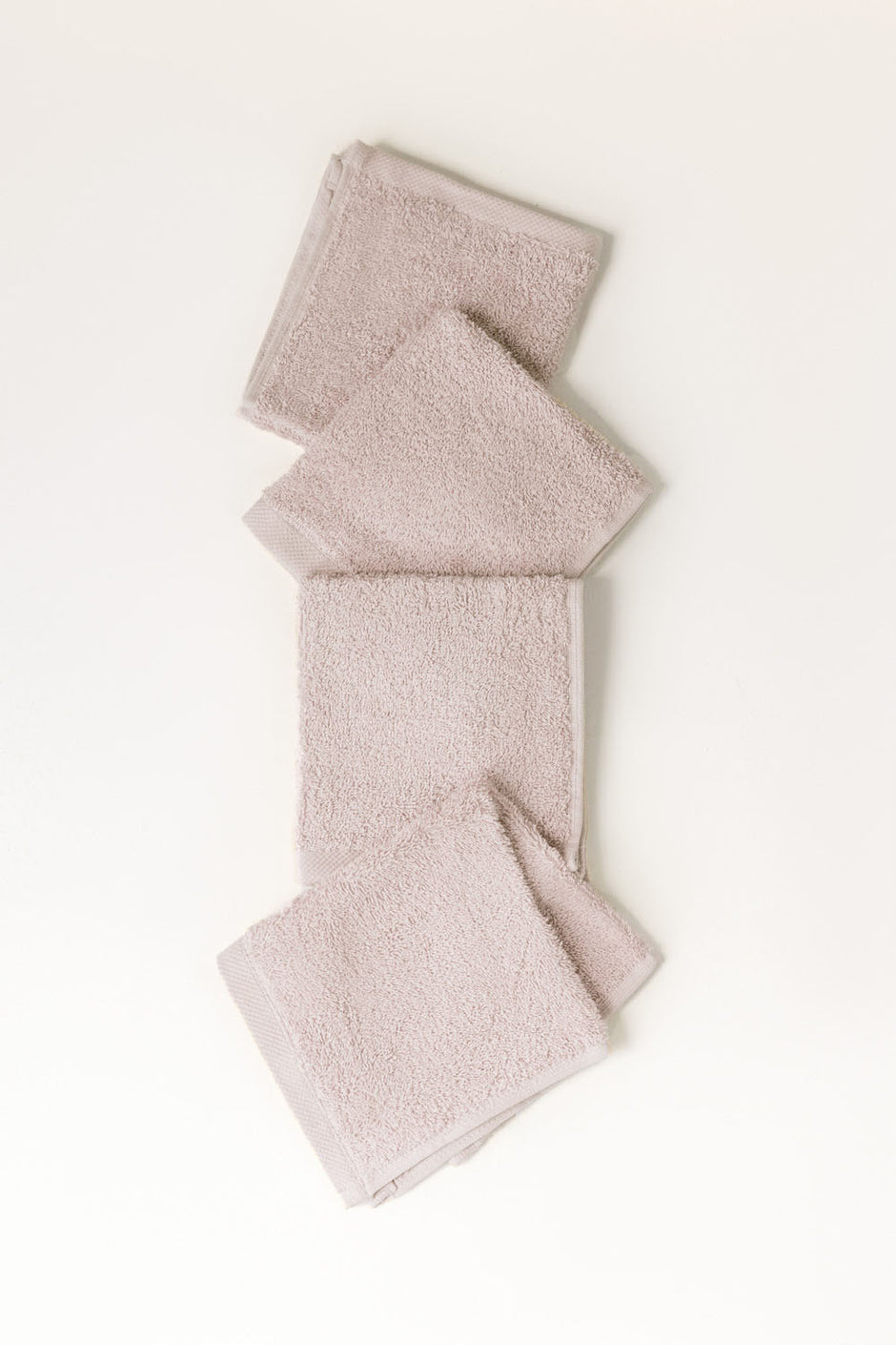 Pink Dust 4 Pcs Combed Face Towel Set
