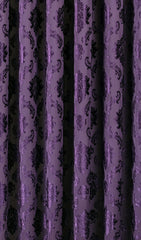 Purple Plum Chenille Curtain