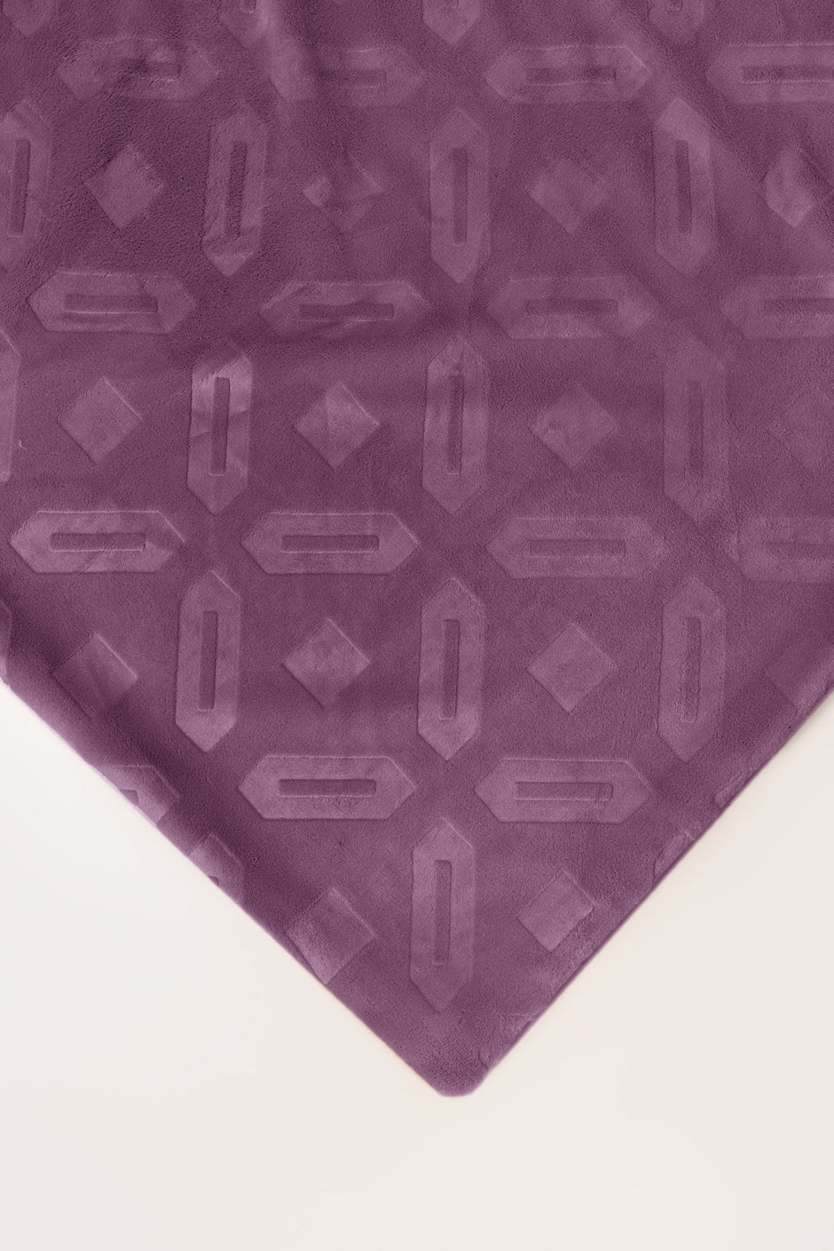 Plum Double Ply Fleece Throw
