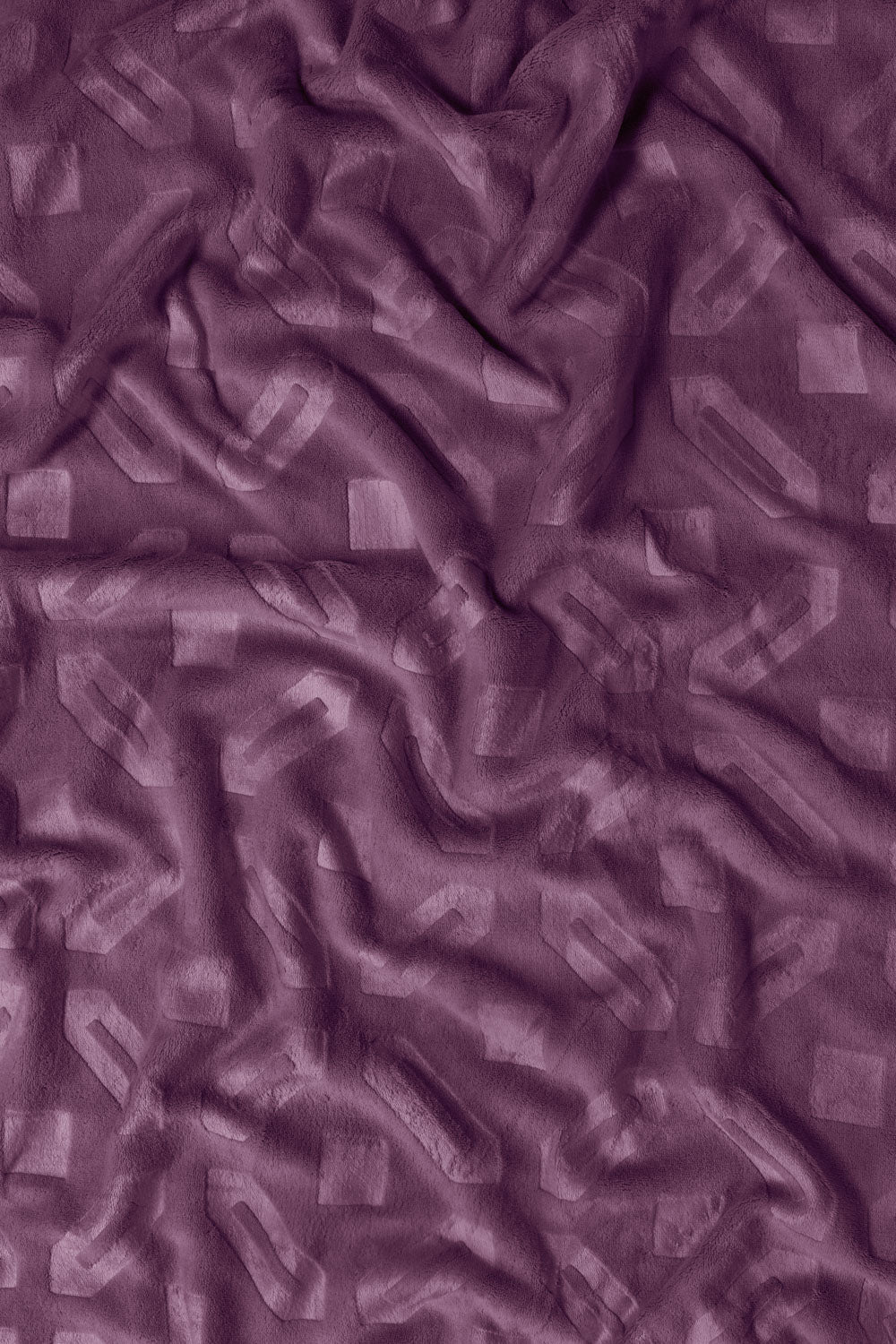 Plum Double Ply Fleece Throw