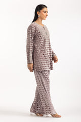 Polka Dots Velvet Co-Ord Set IPST-55166