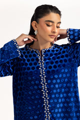 Polka Dots Velvet Co-Ord Set IPST-55167