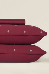 Pomegranate T-400 Embroidered Bed Sheet Set