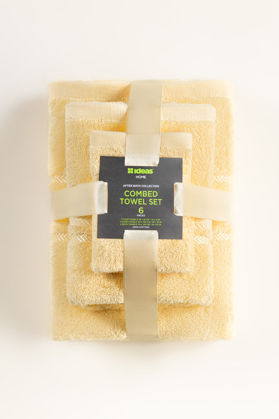 Popcorn Combed Towel 6pcs Set