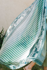 3 Piece Embroidered Lawn Suit with Printed Chiffon Dupatta BM-62003