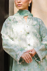 3 Piece Embroidered Printed Lawn Suit with Printed Chiffon Dupatta PR-62003