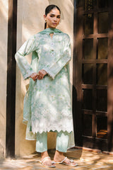 3 Piece Embroidered Printed Lawn Suit with Printed Chiffon Dupatta PR-62003