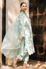 3 Piece Embroidered Printed Lawn Suit with Printed Chiffon Dupatta PR-62003